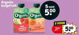 Kruidvat Organix knijpfruit aanbieding