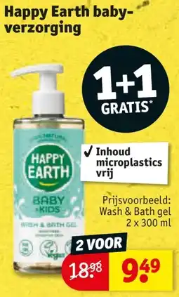 Kruidvat Happy Earth babyverzorging aanbieding