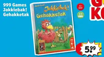 Kruidvat 999 Games Jakkiebak! Gehakketak aanbieding