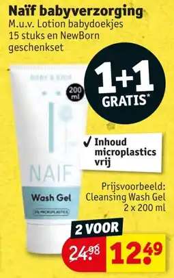 Kruidvat Naïf babyverzorging aanbieding