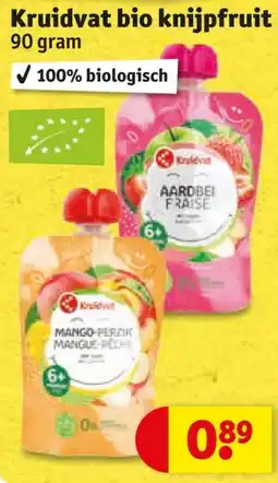 Kruidvat Kruidvat bio knijpfruit aanbieding