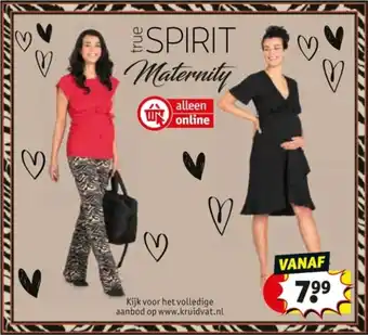 Kruidvat True spirit maternity aanbieding