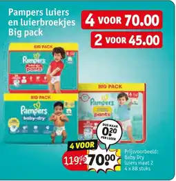 Kruidvat Pampers luiers en luierbroekjes Big pack aanbieding