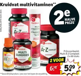 Kruidvat Kruidvat multivitaminen aanbieding