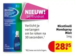 Kruidvat Nicotinell Mondspray Mint aanbieding