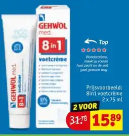Kruidvat GEHWOL med 8 in 1 voetcrème aanbieding