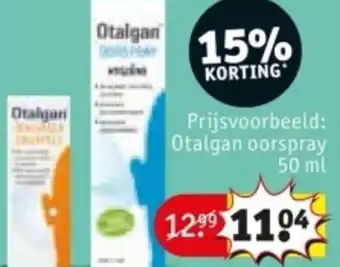 Kruidvat Otalgan oorspray aanbieding
