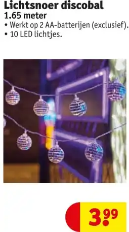 Kruidvat Lichtsnoer discobal aanbieding