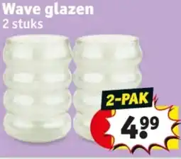 Kruidvat Wave glazen aanbieding
