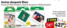 Kruidvat Instax duopack films aanbieding