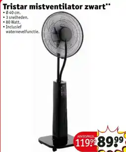 Kruidvat Tristar mistventilator zwart aanbieding