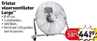 Kruidvat Tristar vloerventilator Large aanbieding