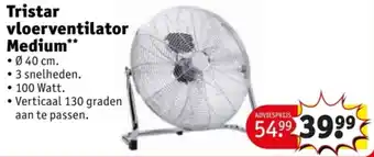 Kruidvat Tristar vloerventilator Medium aanbieding