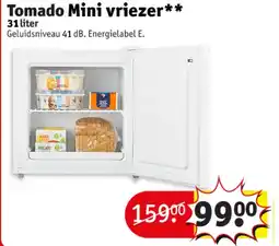 Kruidvat Tomado Mini vriezer aanbieding