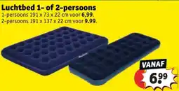 Kruidvat Luchtbed 1 of 2 persoons aanbieding