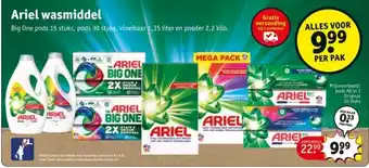 Kruidvat Ariel wasmiddel aanbieding