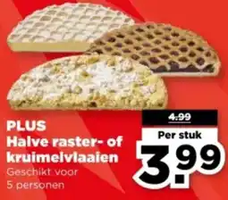 PLUS PLUS Halve raster of kruimelvlaaien aanbieding