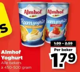 PLUS Almhof Yoghurt aanbieding