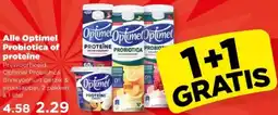 PLUS Alle Optimel Probiotica of proteïne aanbieding