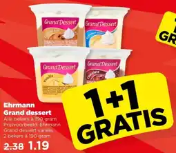 PLUS Ehrmann Grand dessert aanbieding