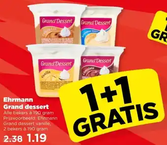PLUS Ehrmann Grand dessert aanbieding