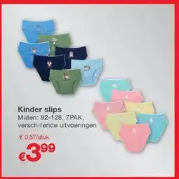 Kik Kinder slips aanbieding