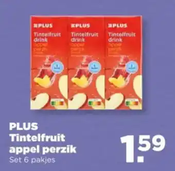PLUS PLUS Tintelfruit appel perzik aanbieding