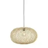 Karwei Hanglamp Lenni rotan naturel 55x35 cm aanbieding