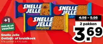 PLUS Snelle Jelle Ontbijt of kruidkoek aanbieding