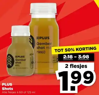 PLUS PLUS Shots aanbieding