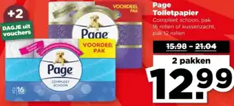PLUS Page Toiletpapier aanbieding
