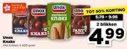 PLUS Unox knaks aanbieding