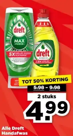 PLUS Alle Dreft Handafwas aanbieding