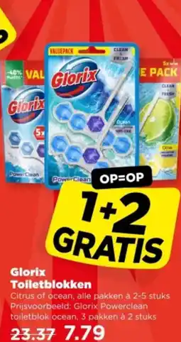 PLUS Glorix Toiletblokken aanbieding