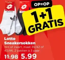 PLUS Lotto Sneakersokken aanbieding