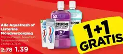 PLUS Alle Aquafresh of Listerine Mondverzorging aanbieding