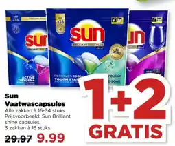 PLUS Sun Vaatwascapsules aanbieding