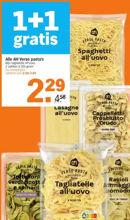 Albert Heijn Alle AH Verse pasta's aanbieding
