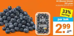 Albert Heijn AH Blauwe bessen aanbieding