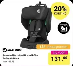 Van Asten BabySuperstore Autostoel Maxi-Cosi Nomad I-Size Authentic Black aanbieding