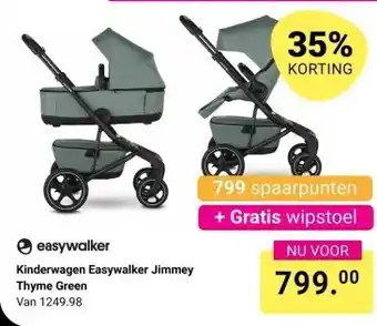 Van Asten BabySuperstore Kinderwagen Easywalker Jimmey Thyme Green aanbieding
