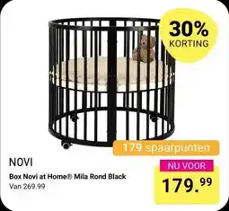 Van Asten BabySuperstore Box Novi at Home Mila Rond Black aanbieding
