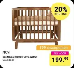 Van Asten BabySuperstore Box Novi at Home Olivia Walnut aanbieding