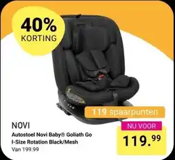 Van Asten BabySuperstore Autostoel Novi Baby Goliath Go I-Size Rotation Black/Mesh aanbieding