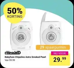 Van Asten BabySuperstore Babyfoon Chipolino Astro Smoked Pearl aanbieding
