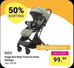 Van Asten BabySuperstore Buggy Novi Baby Travel Go Green Melange aanbieding