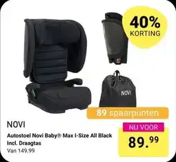 Van Asten BabySuperstore Autostoel Novi Baby Max I-Size All Black aanbieding