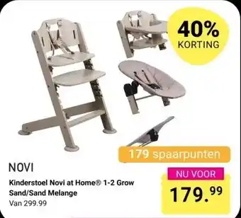 Van Asten BabySuperstore Kinderstoel Novi at Home 1-2 Grow Sand/Sand Melange Van aanbieding