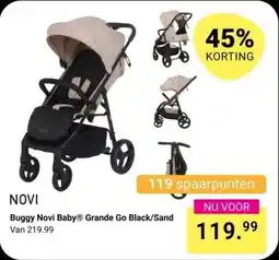 Van Asten BabySuperstore Buggy Novi Baby Grande Go Black/Sand aanbieding