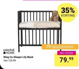 Van Asten BabySuperstore Wieg Co-Sleeper Lily Black aanbieding